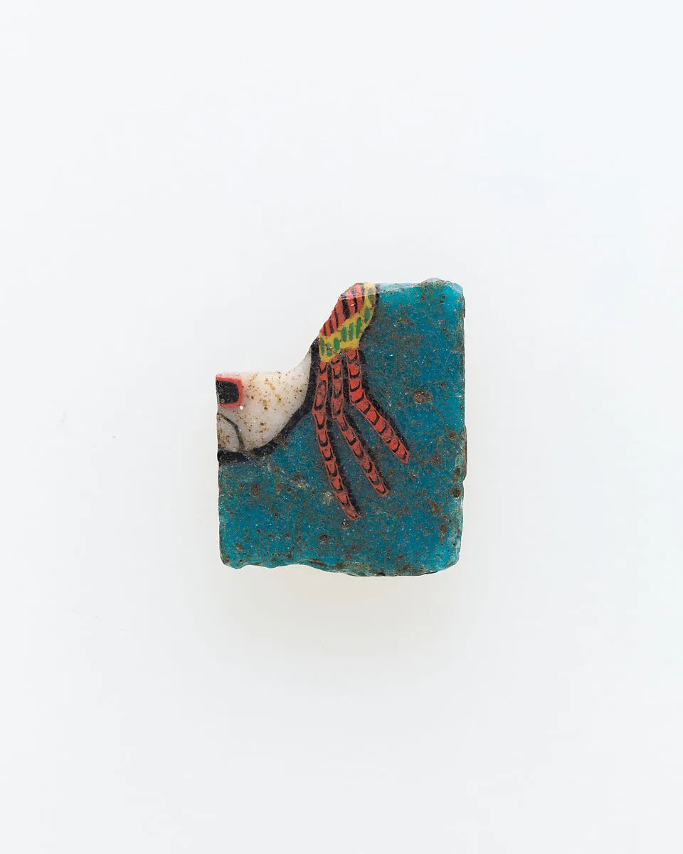 Inlay, fragment, maenad hair — Unknown