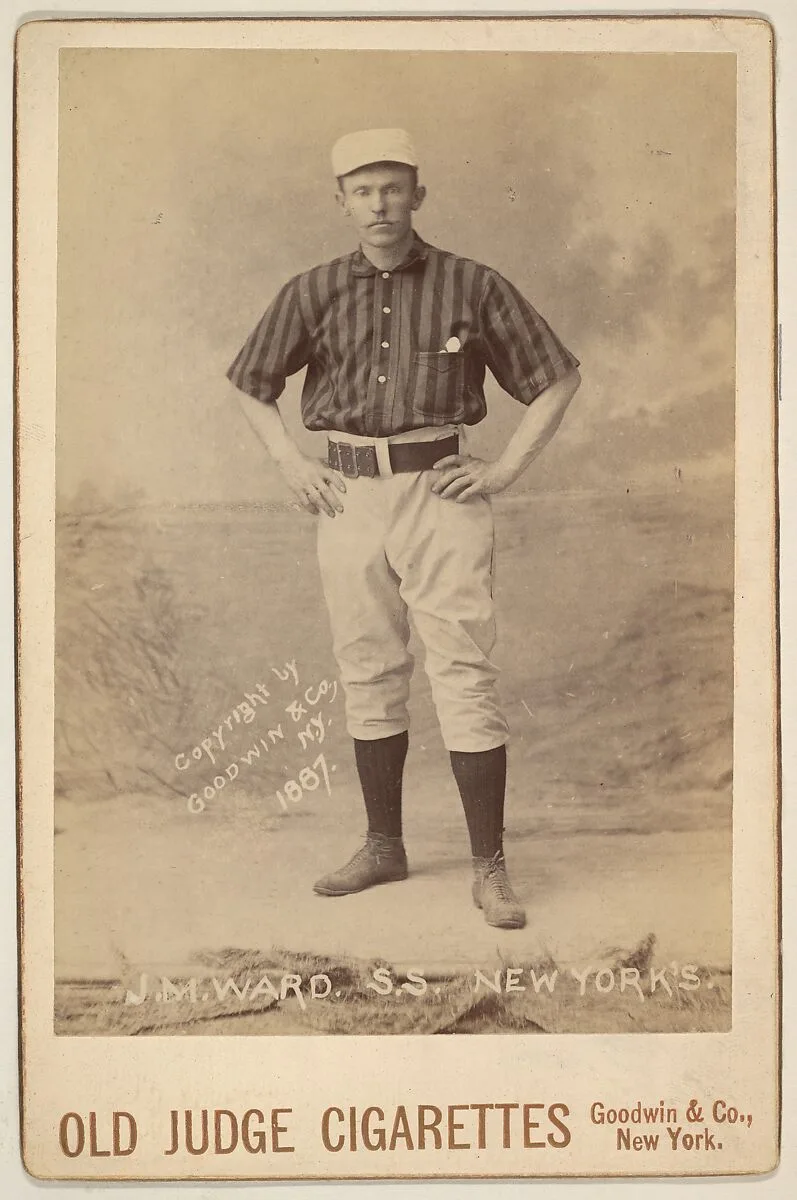 J.M. Ward, Shortstop, New York, from the series Old Judge Cigarettes — Goodwin & Company