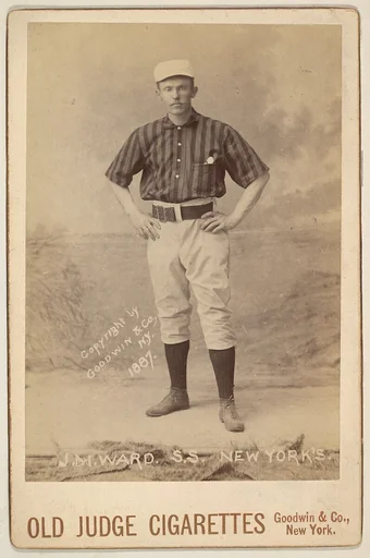 J.M. Ward, Shortstop, New York, from the series Old Judge Cigarettes
