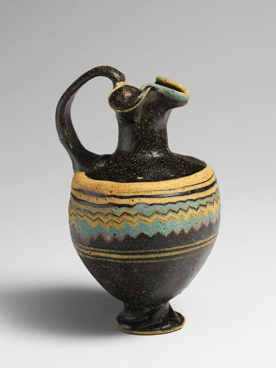 Glass oinochoe (perfume jug) — Unknown