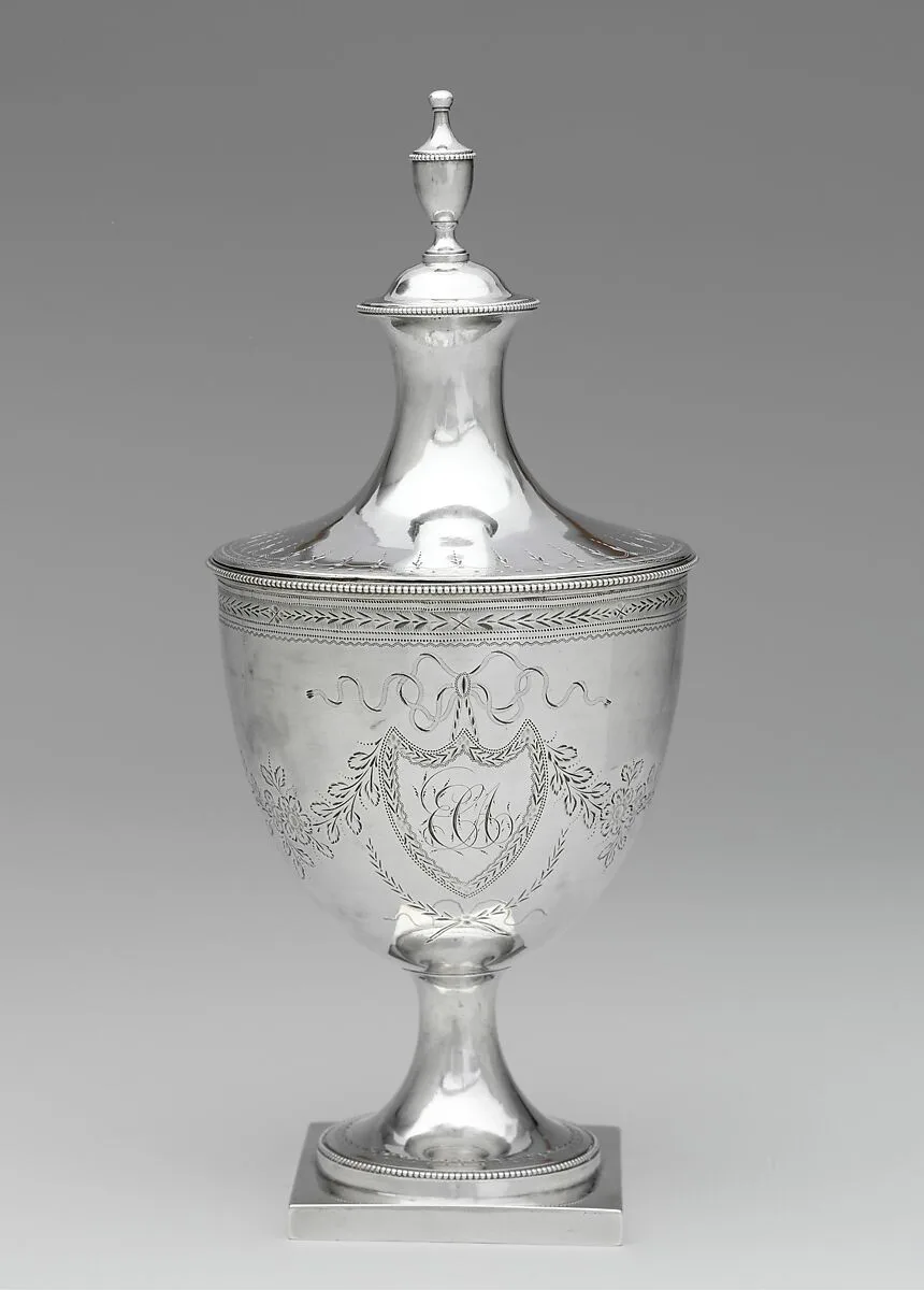 Covered sugar bowl — William W. Gilbert