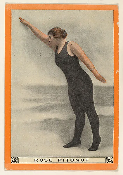 Rose Pitonof, No. 7, Long Distance Swimming, from the Champion Women Swimmers series (T221), issued by Pan Handle Scrap — Pan Handle Scrap Company