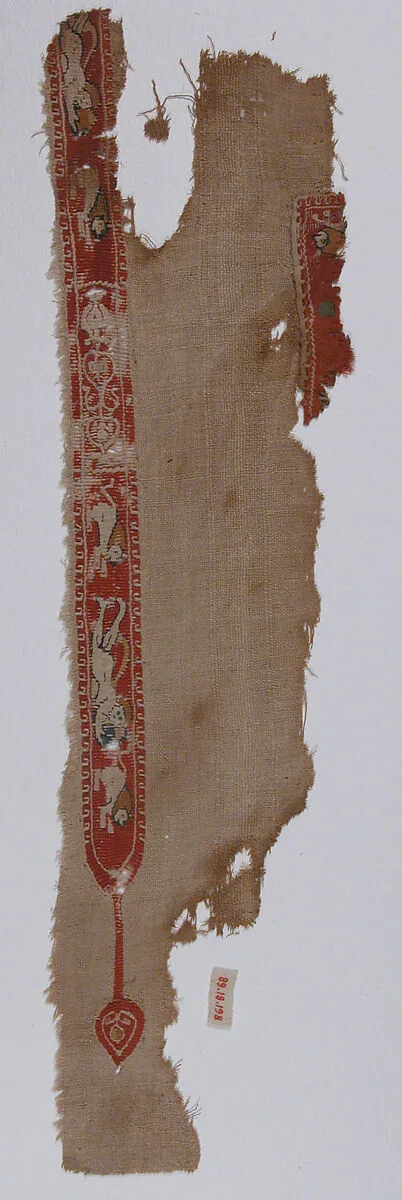 Tunic Fragment with Lions and Putti — Unknown