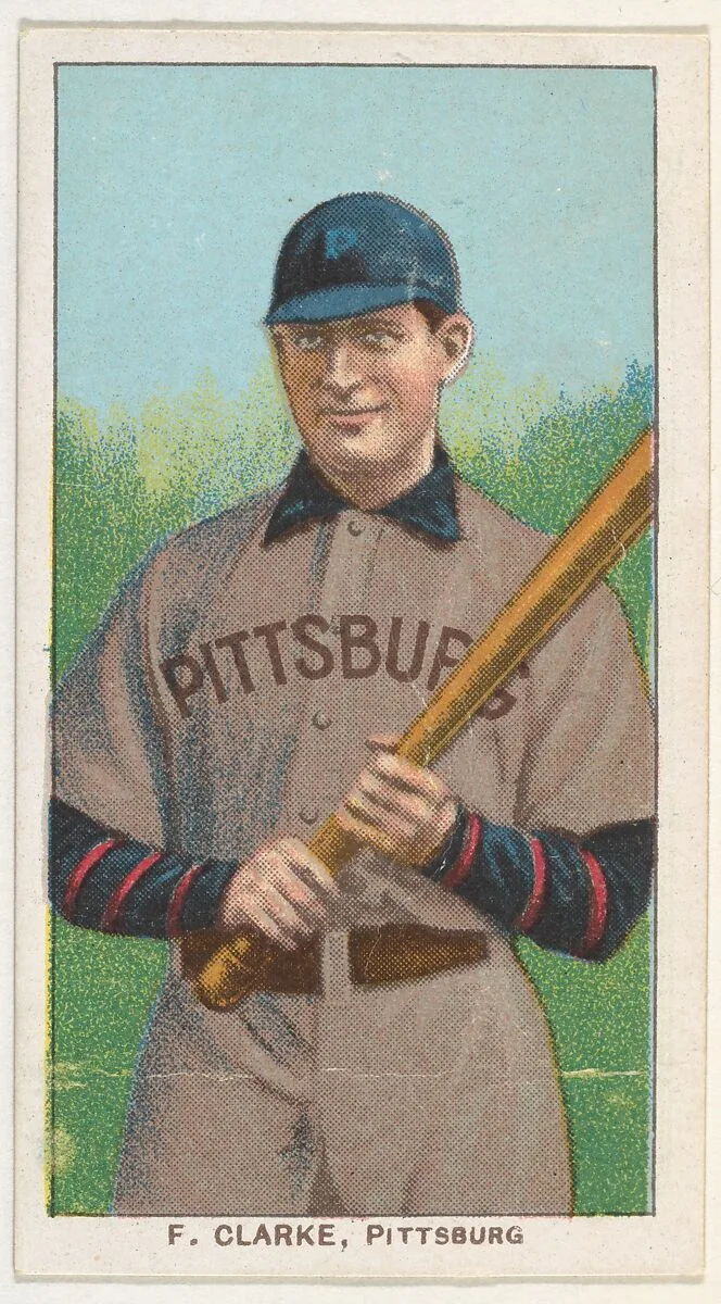 F. Clarke, Pittsburgh, National League, from the White Border series (T206) for the American Tobacco Company — American Tobacco Company