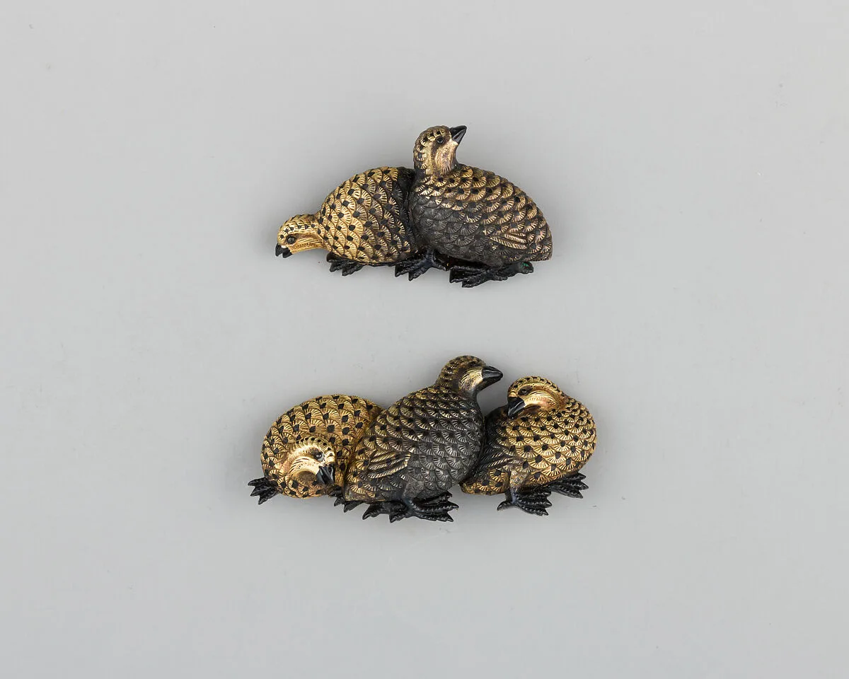 Pair of Sword-Grip Ornaments (Menuki) — Osozuka Hisanori