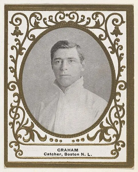 Graham, Catcher, Boston, National League, from the Baseball Players (Ramlys) series (T204) issued by the Mentor Company to promote Ramly and T.T.T. Turkish Cigarettes — Carl Homer Studios, Boston|Mentor Company, Boston