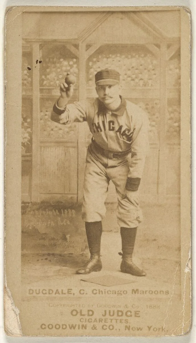 Dan Dugdale, Catcher, Chicago, from the Old Judge series (N172) for Old Judge Cigarettes — Goodwin & Company