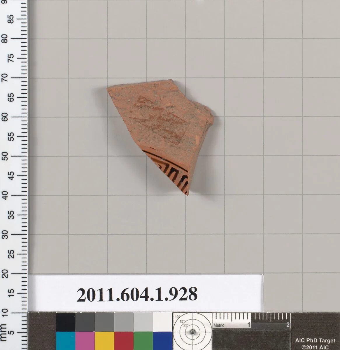 Terracotta fragment of a kylix (drinking cup) — Unknown