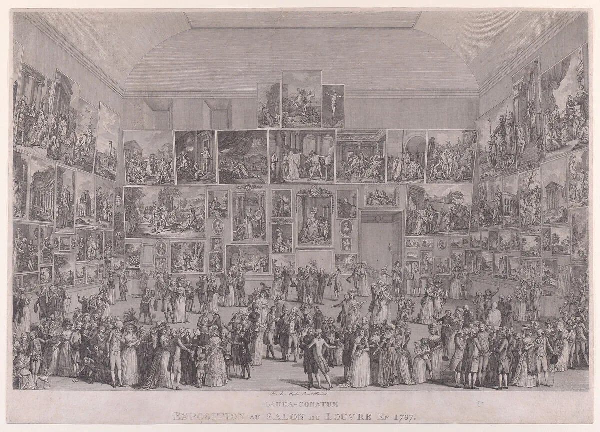 Exposition au Salon du Louvre en 1787 — Pietro Antonio Martini|Johann Heinrich Ramberg