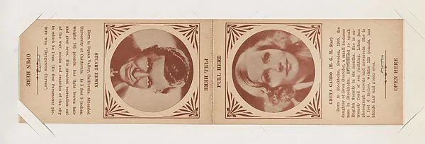 Stuart Erwin and Greta Garbo from Star Folders Special Cards (W439) — Unknown
