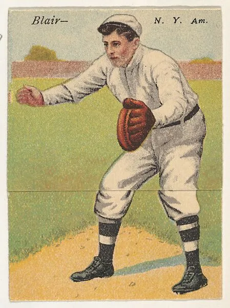 Blair, New York, American League, from the Mecca Double Folder series (T201) — Mecca Cigarettes