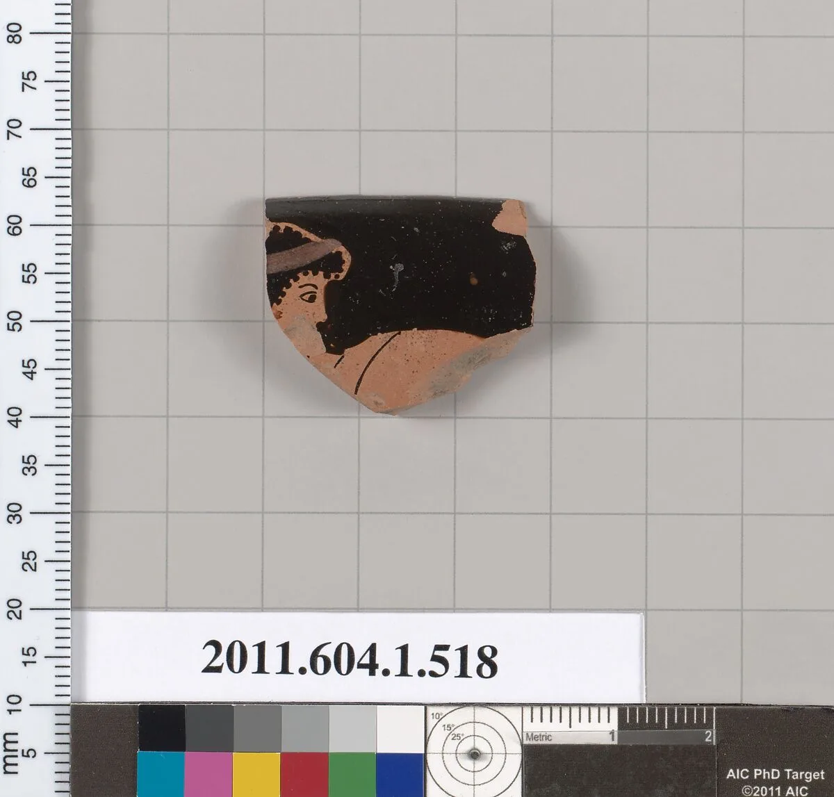 Terracotta rim fragment of a kylix (drinking cup) — Unknown