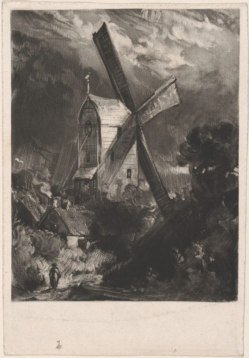 Mill Near Brighton — David Lucas|John Constable