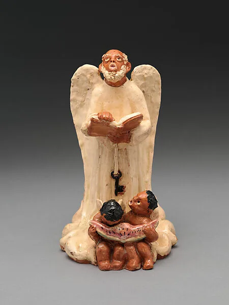 St. Peter with angels eating watermelon — Mildred Walquist
