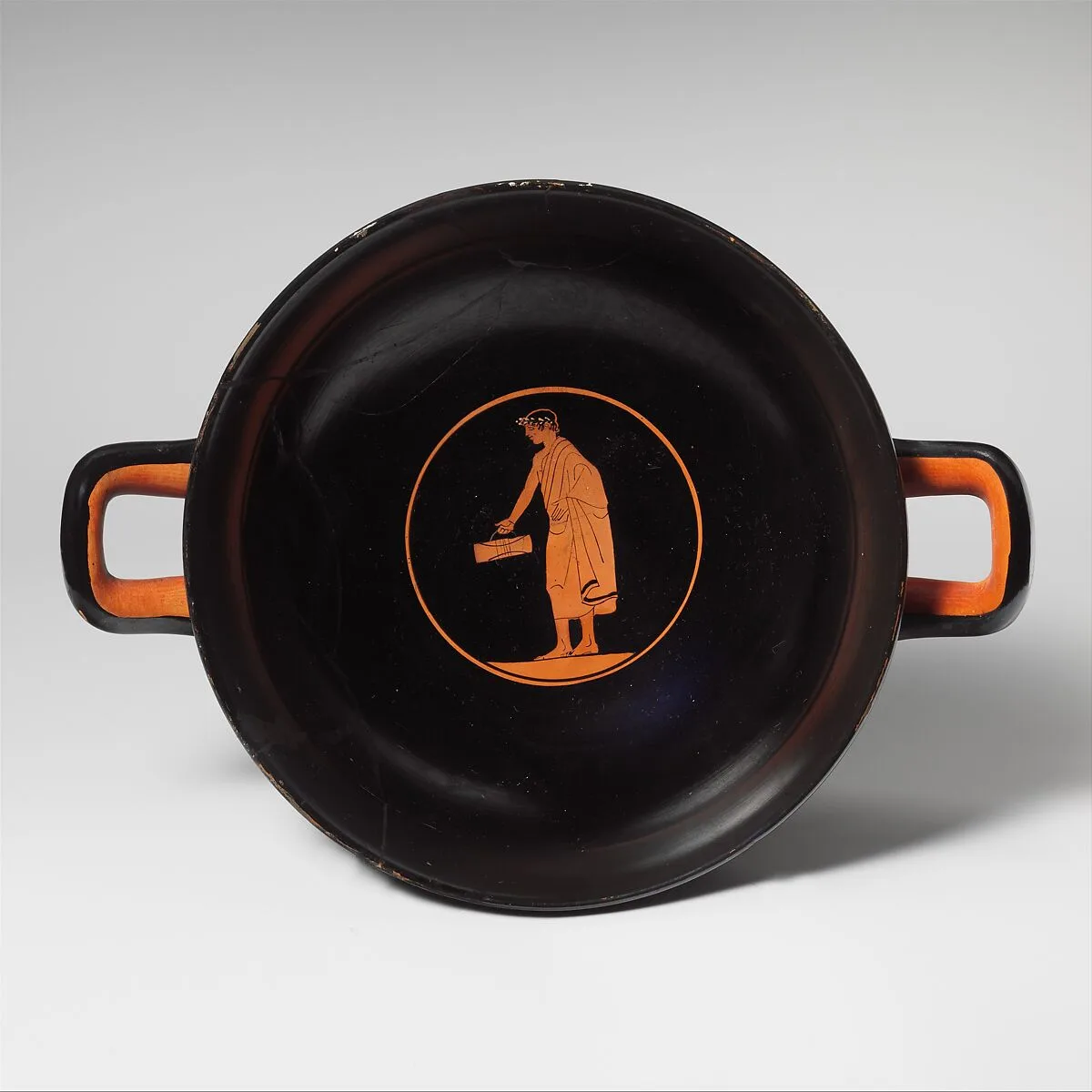 Terracotta kylix (drinking cup) — Painter of Munich 2660