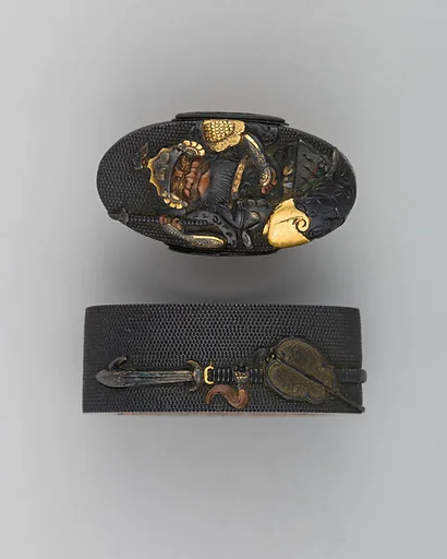 Sword-Hilt Collar and Pommel (Fuchigashira)