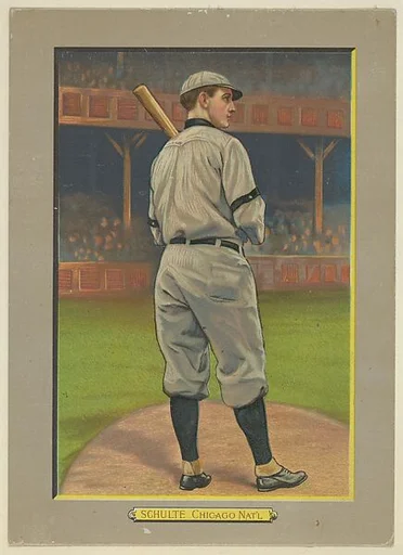 Frank "Wildfire" Shulte, Right Fielder, Chicago Cubs (National League), from Turkey Red Cabinets (T3)