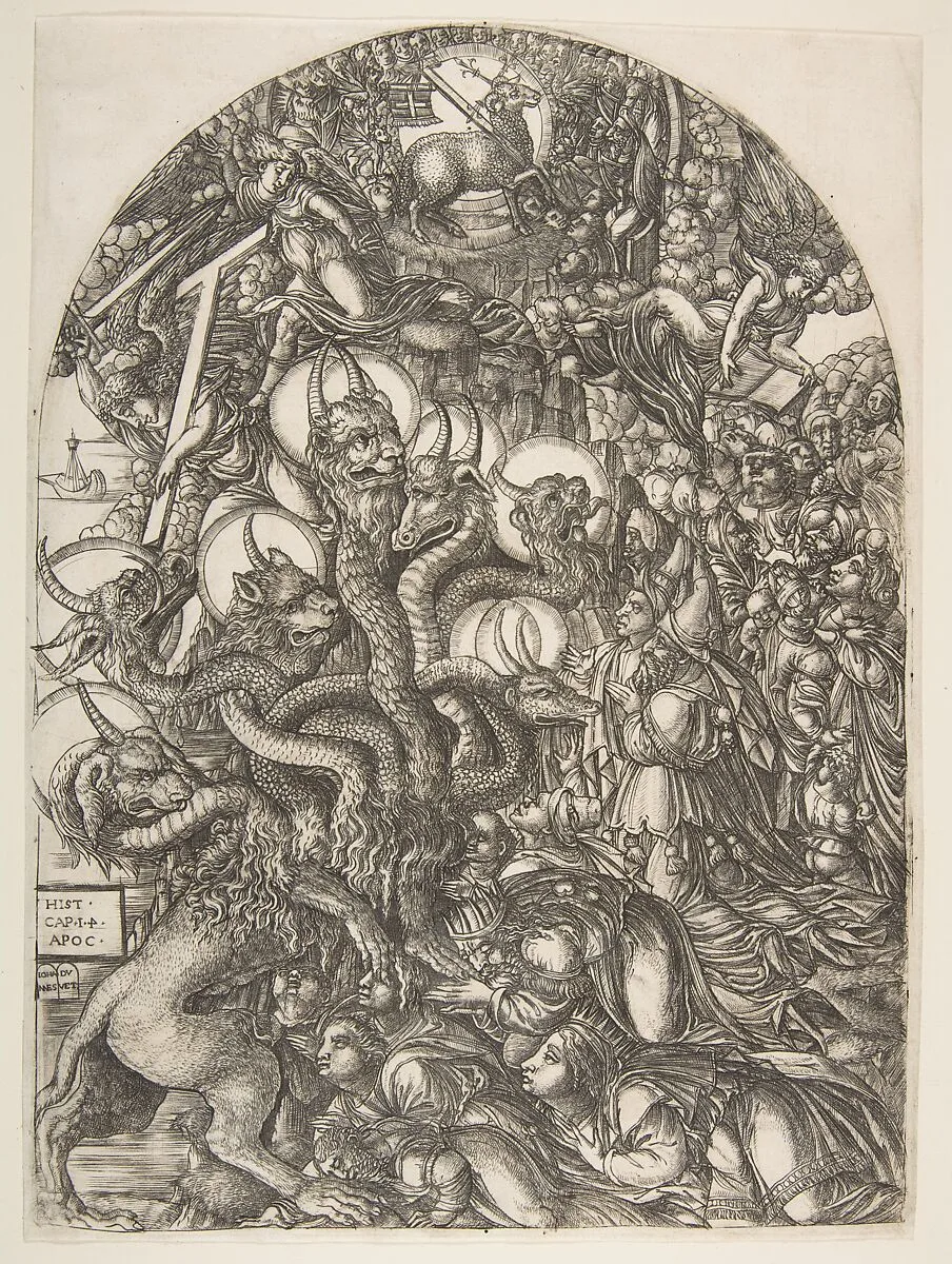 The Beast with Seven Heads and Ten Horns, from the Apocalypse — Jean Duvet