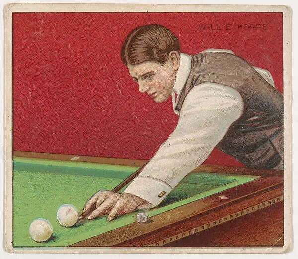 William F. Hoppe, Billiards, from Mecca & Hassan Champion Athlete and Prize Fighter collection, 1910 — Mecca Cigarettes