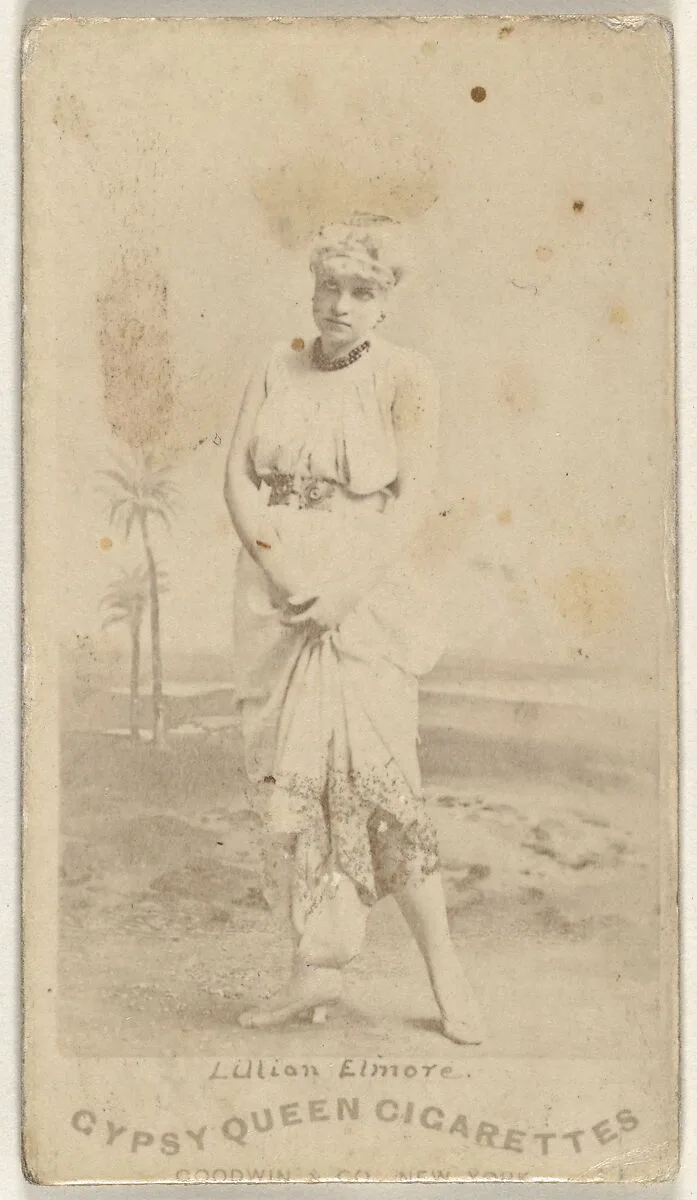 Lillian Elmore, from the Actors and Actresses series (N171) for Gypsy Queen Cigarettes — Goodwin & Company