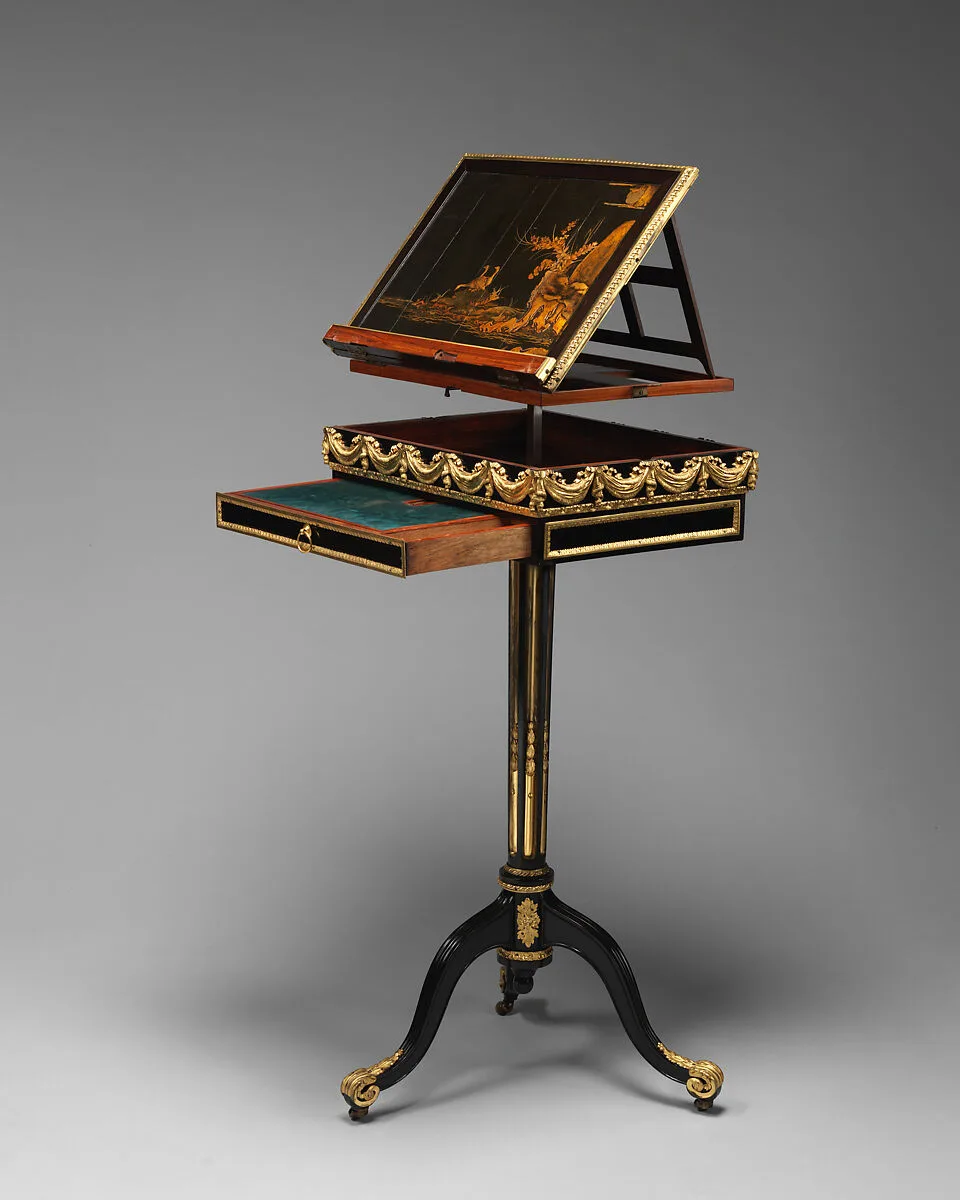 Combined work, writing, and reading table and music stand — Martin Carlin