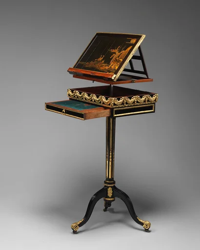 Combined work, writing, and reading table and music stand