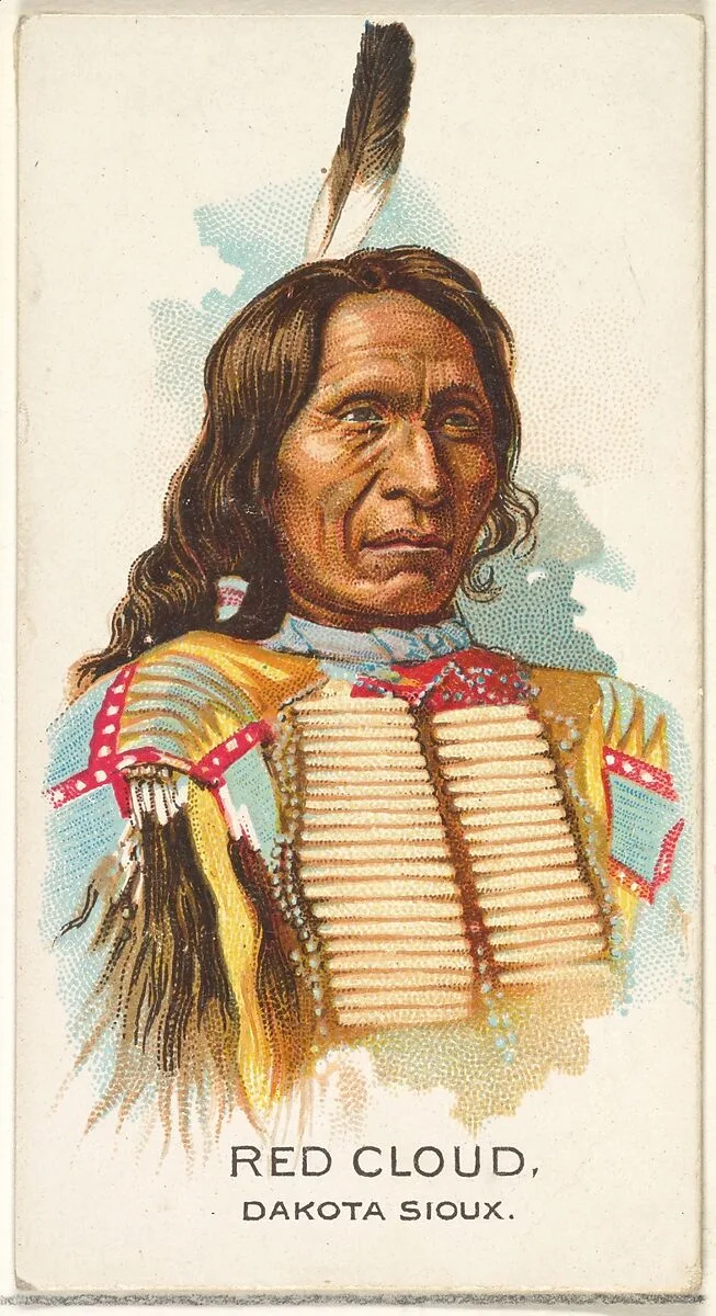 Red Cloud, Dakota Sioux, from the American Indian Chiefs series (N2) for Allen & Ginter Cigarettes Brands — Allen & Ginter