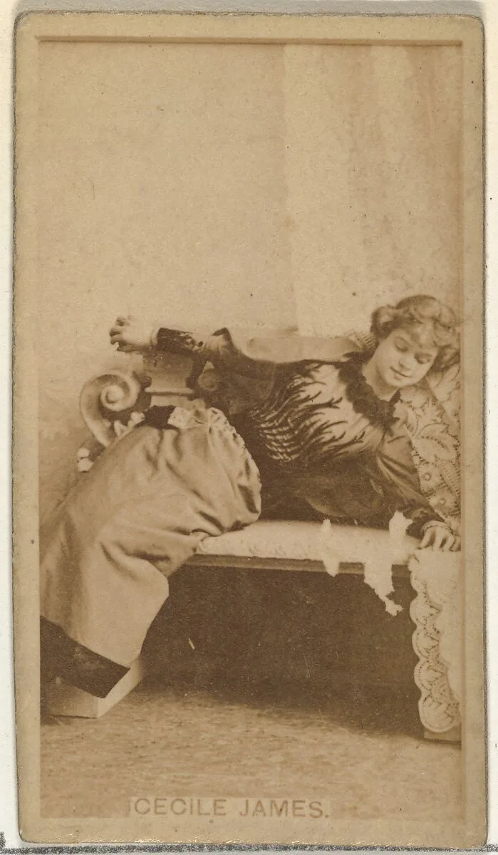 Cecile James, from the Actors and Actresses series (N145-8) issued by Duke Sons & Co. to promote Duke Cigarettes — W. Duke, Sons & Co.|American Tobacco Company