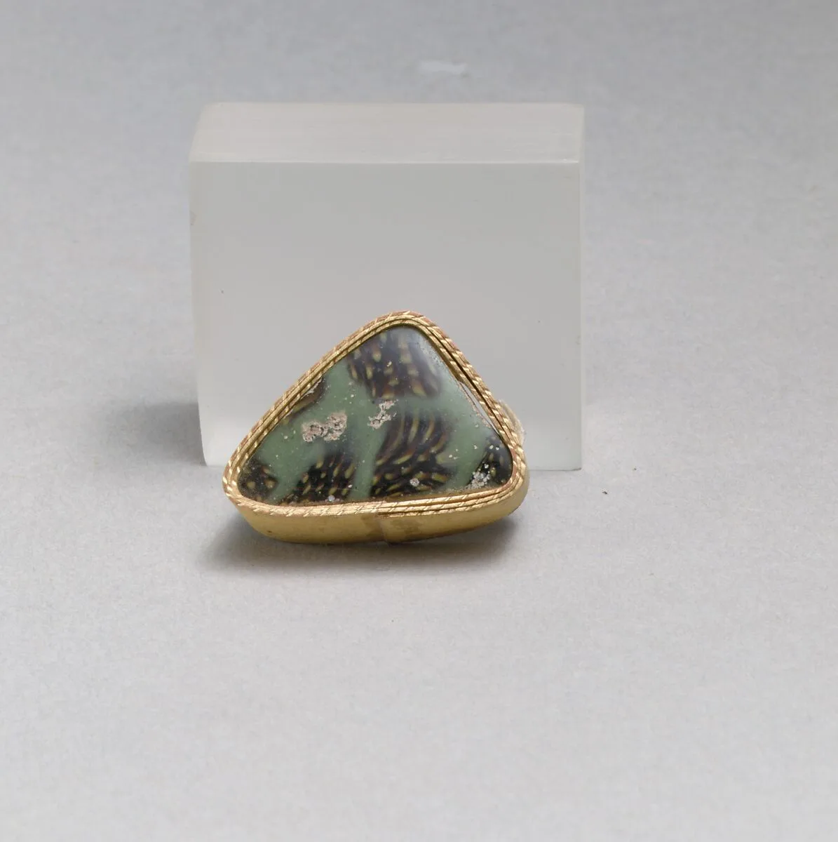 Glass mosaic fragment — Unknown