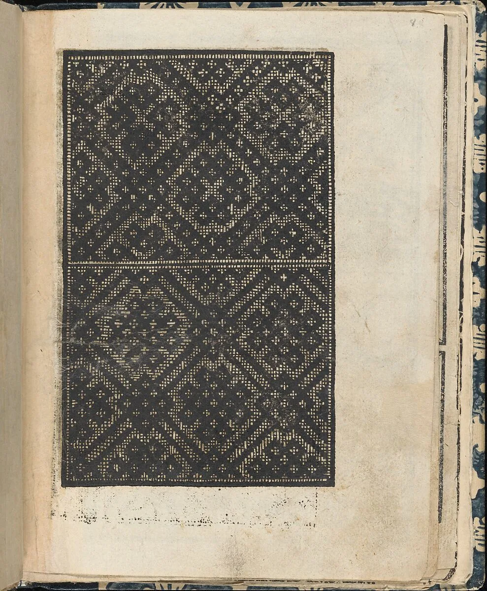Essempio di recammi, page 8 (recto) — Giovanni Antonio di Nicolini da Sabio e i fratelli|Giovanni Antonio Tagliente