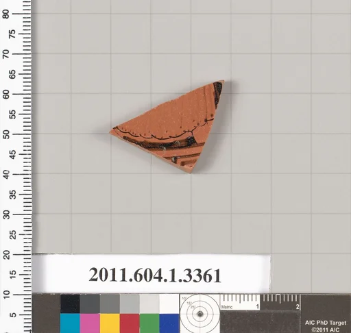Terracotta fragment of a kylix (drinking cup)