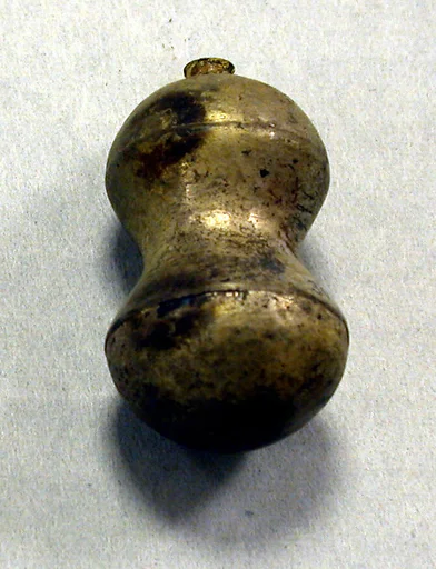 Hammered Silver Peanut Ornament