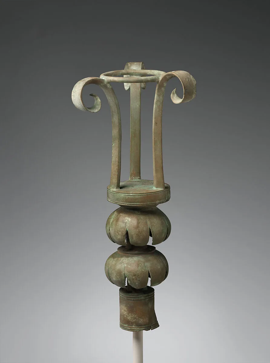 Bronze lamp holder — Unknown