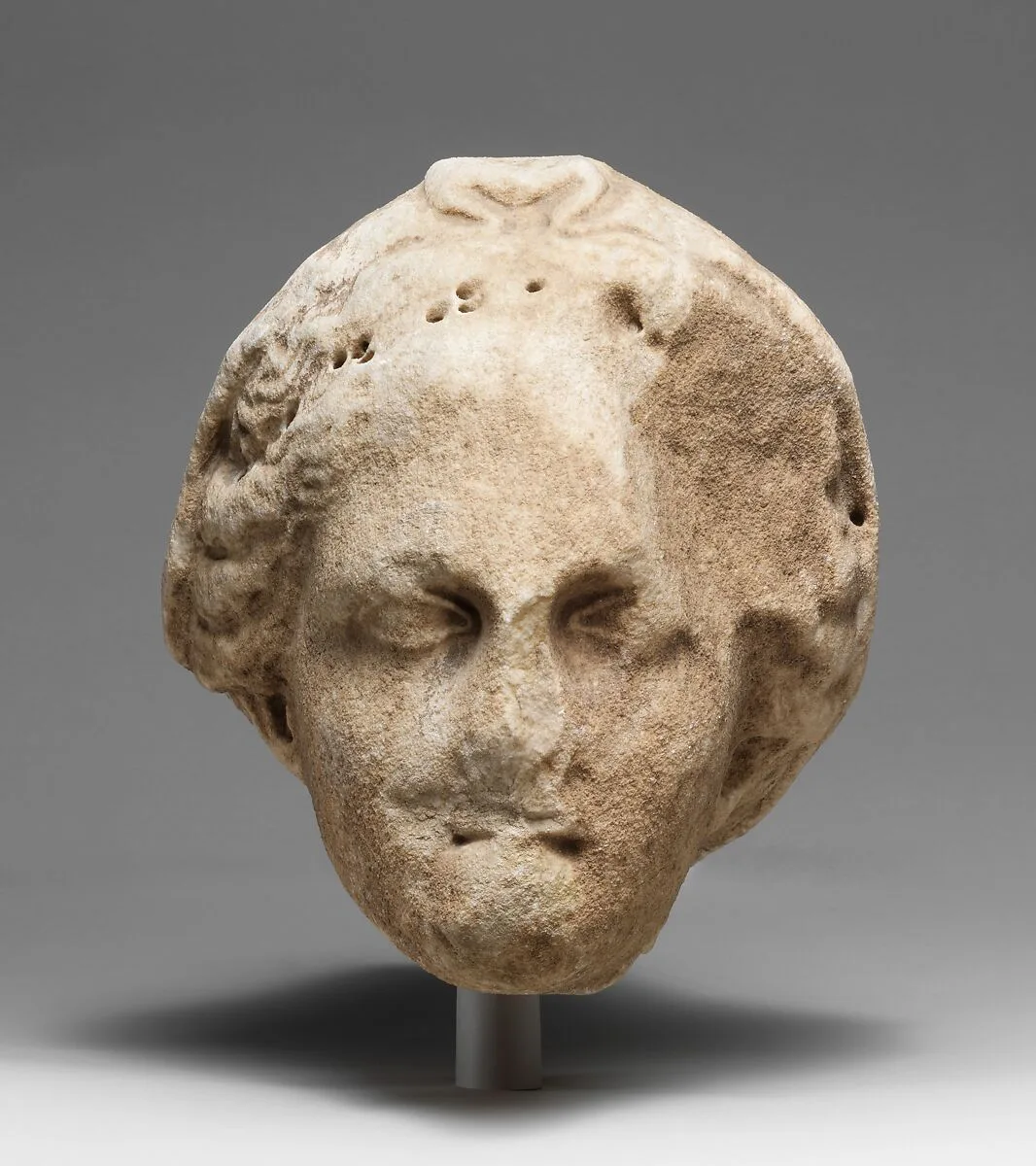 Marble head of a veiled goddess — Unknown
