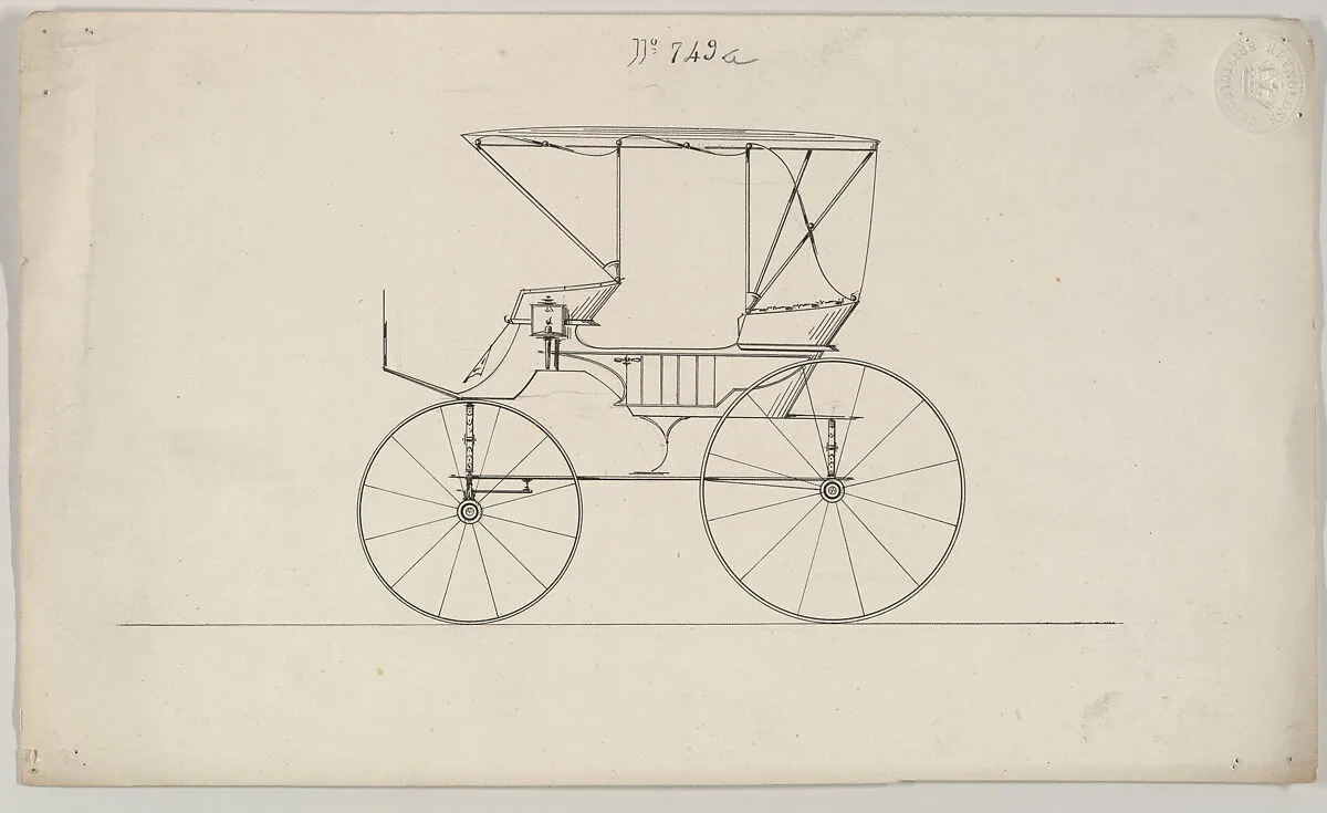 Design for Park Phaeton, no. 749a — Brewster & Co.