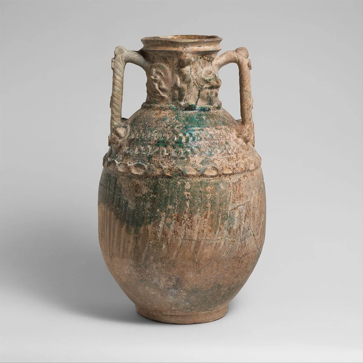 Terracotta amphora (two-handled jar) — Unknown