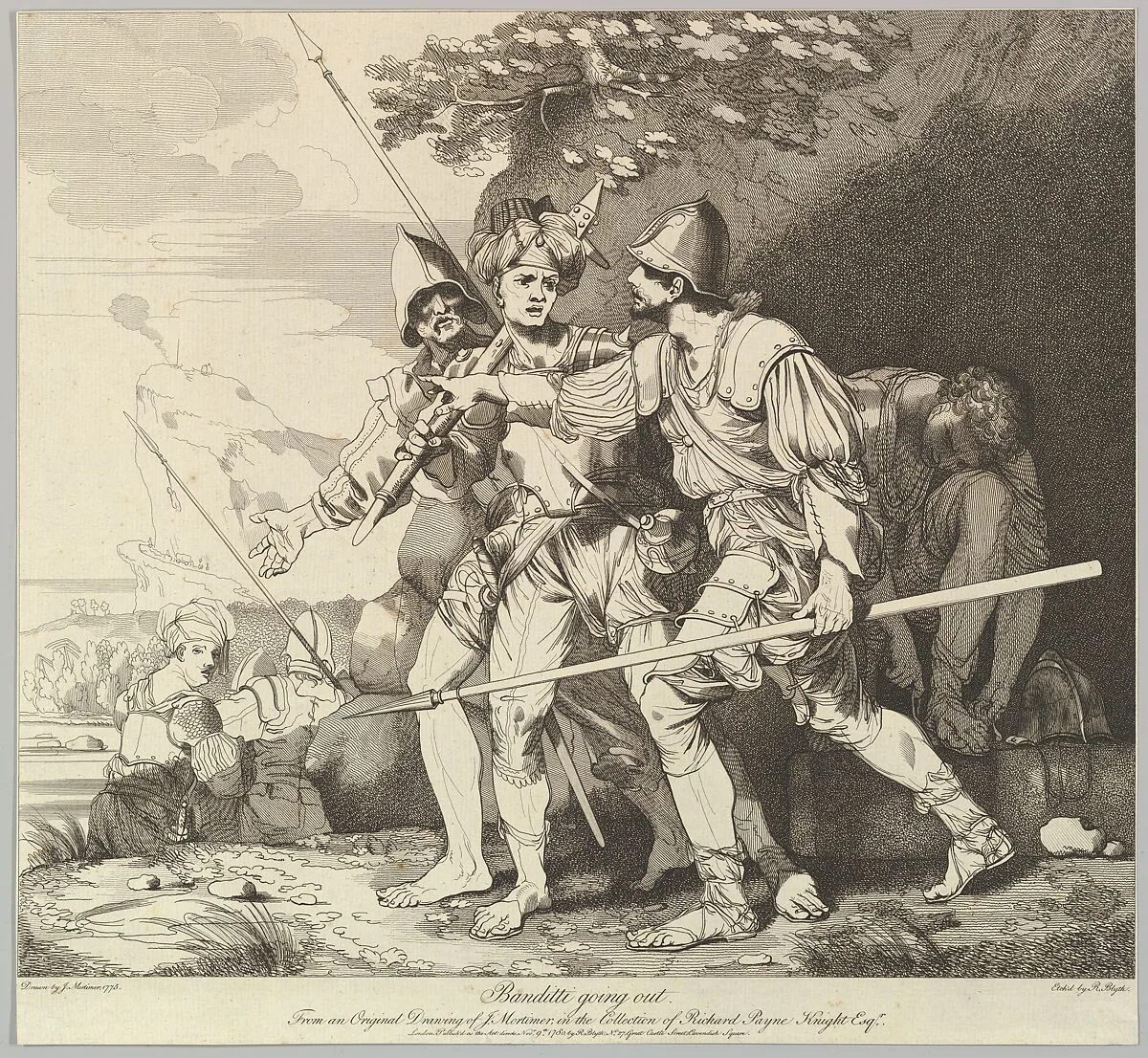 Banditti Going Out — Robert Blyth|John Hamilton Mortimer