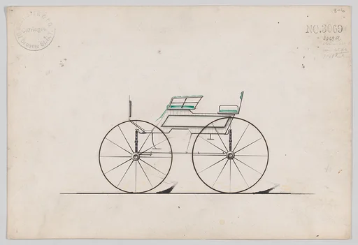 Design for 4 seat Phaeton, no top, no. 3069a