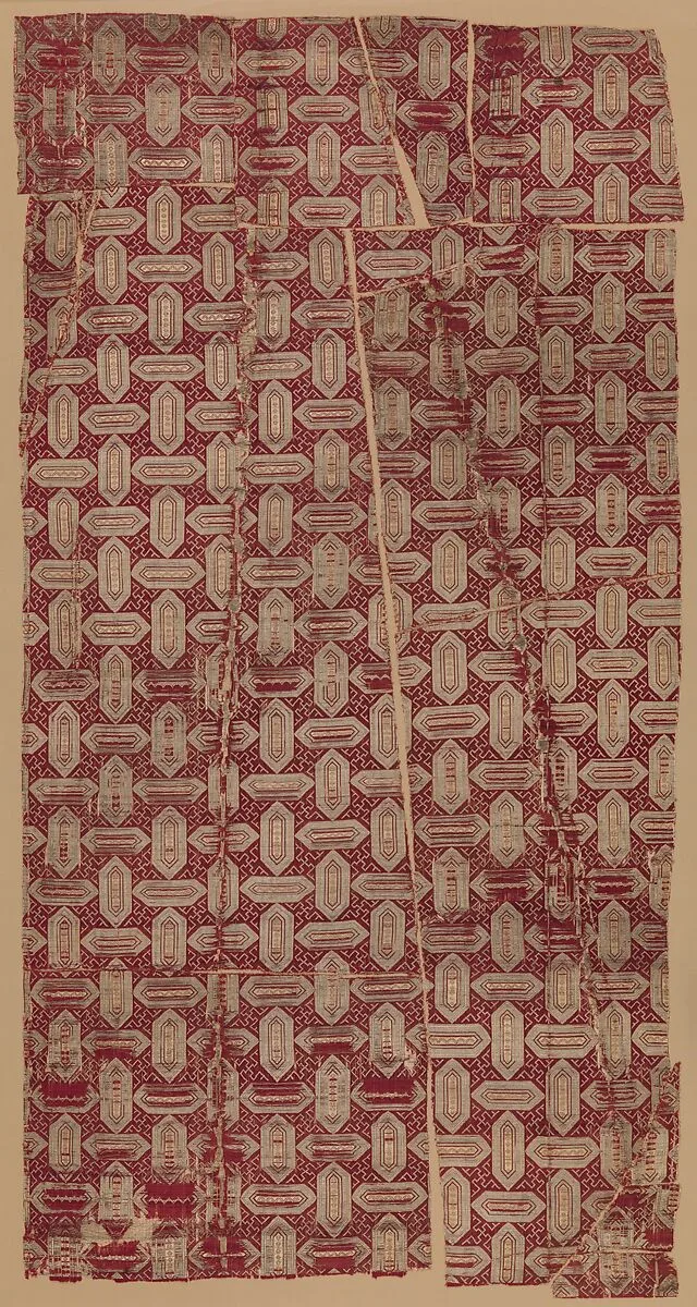 Textile with Cartouche Design — Unknown