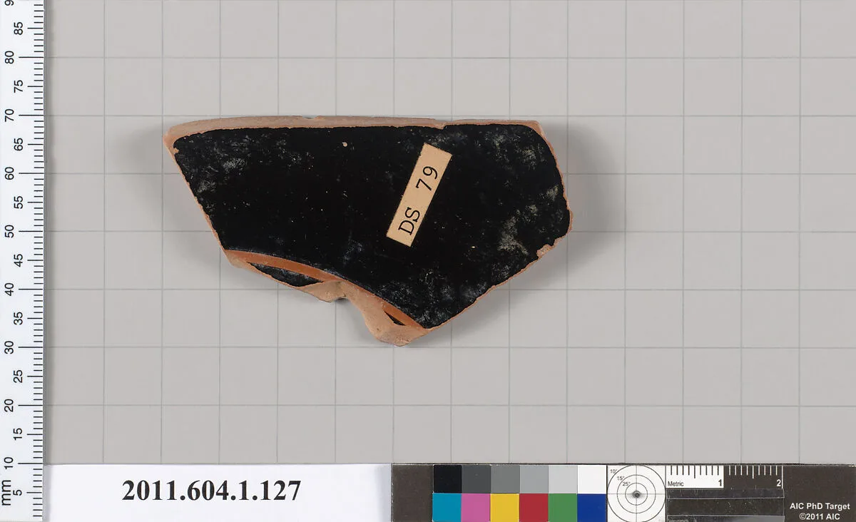 Terracotta fragment of a kylix (drinking cup) — Unknown