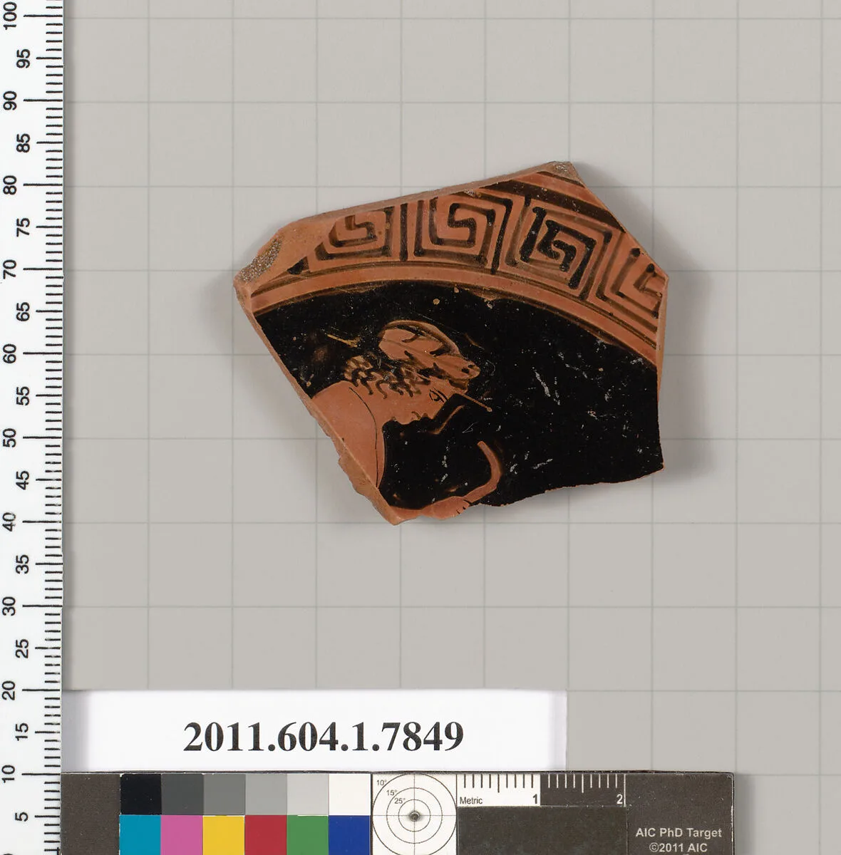 Terracotta fragment of a kylix (drinking cup) — Unknown