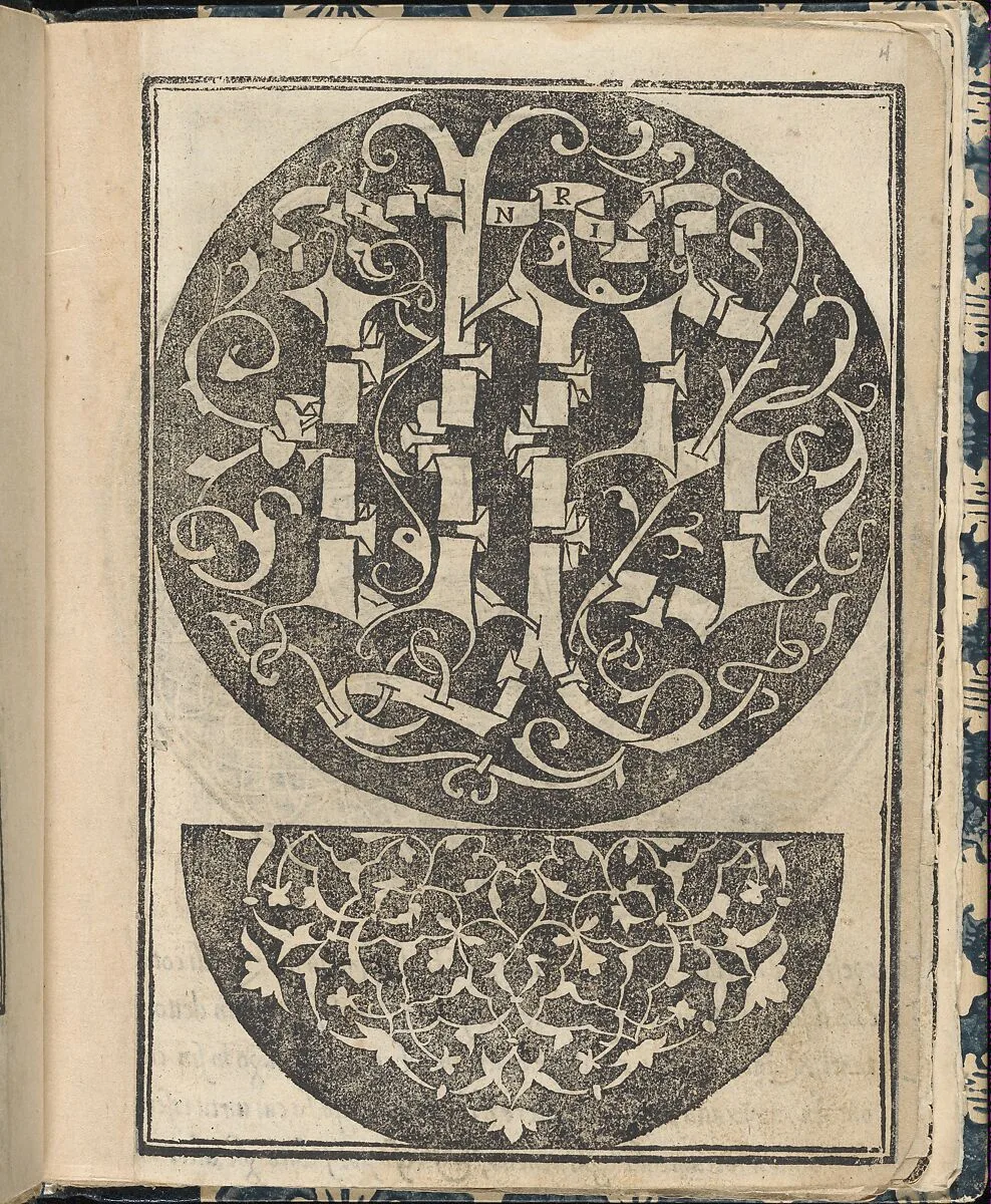 Essempio di recammi, page 4 (recto) — Giovanni Antonio Tagliente|Giovanni Antonio di Nicolini da Sabio e i fratelli