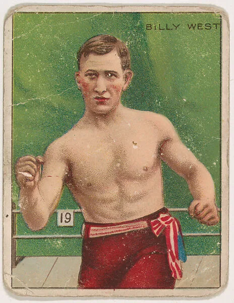 Billy West, from the Champion Pugilists series (T219), issued by Mecca and Hassan Cigarettes — Mecca Cigarettes|Hassan Cigarettes