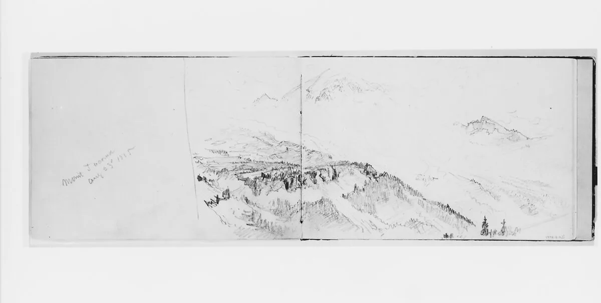 Mount Tacoma Aug 23 1885 (from Sketchbook X) — William Trost Richards