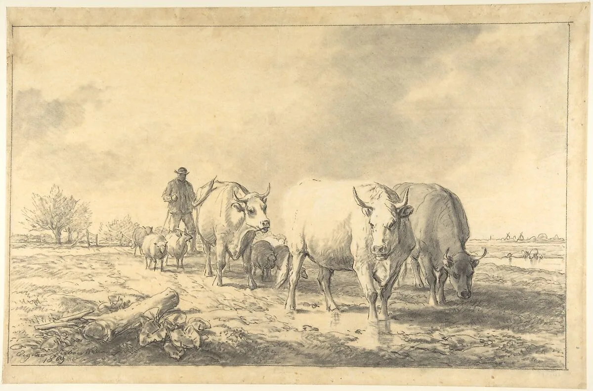 Cows in a Landscape — Eugène-Joseph Verboeckhoven