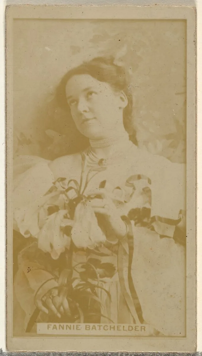 Fannie Batchelder, from the Actors and Actresses series (N145-8) issued by Duke Sons & Co. to promote Duke Cigarettes — American Tobacco Company|W. Duke, Sons & Co.