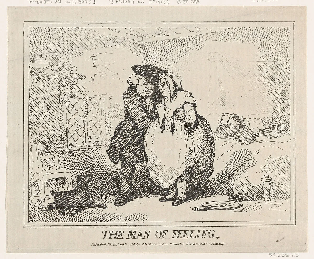 The Man of Feeling — Thomas Rowlandson|S. W. Fores