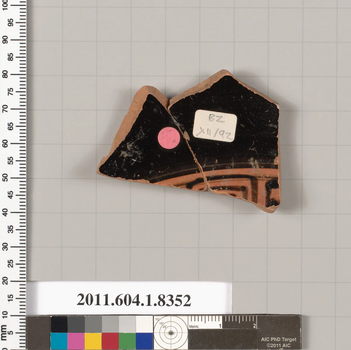 Terracotta fragment of a kylix (drinking cup) — Unknown