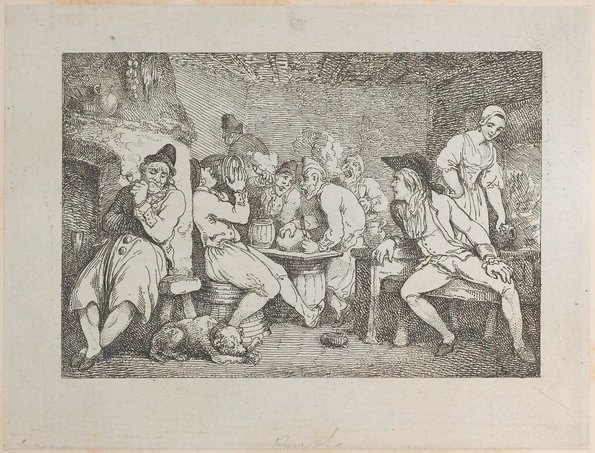Roderick Random Discovers his Uncle Bowling in Distress (The Adventures of Roderick Random, vol. 2, p. 30) — Tobias Smollett|James Sibbald|Thomas Rowlandson