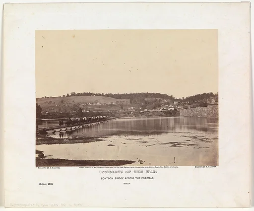Pontoon Bridge Across the Potomac, Berlin, October 1862
